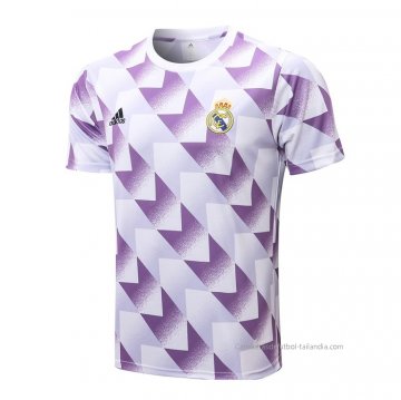 Camiseta de Entrenamiento Real Madrid 2022-2023 Blanco y Purpura Camiseta de Entrenamiento Real Madrid 2022-2023 Blanco y Purpura