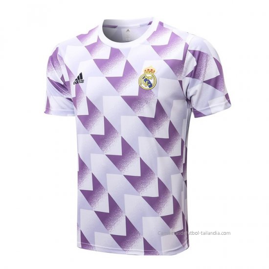 Camiseta de Entrenamiento Real Madrid 2022-2023 Blanco y Purpura - Haga un click en la imagen para cerrar