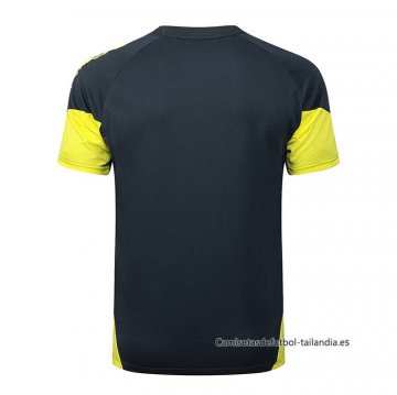 Camiseta de Entrenamiento Real Madrid 2025-2026 Negro Amarillo