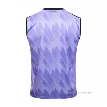 Camiseta de Entrenamiento Real Madrid Sin Mangas 2023-2024 Purpura