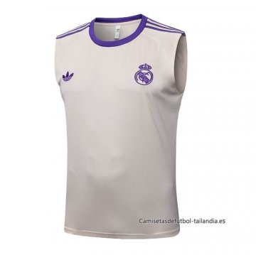 Camiseta de Entrenamiento Real Madrid Sin Mangas 2025-2026 Amarillo Camiseta de Entrenamiento Real Madrid Sin Mangas 2025-2026 Amarillo