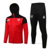 Chandal con Capucha del Arsenal 2021-2022 Rojo Chandal con Capucha del Arsenal 2021-2022 Rojo