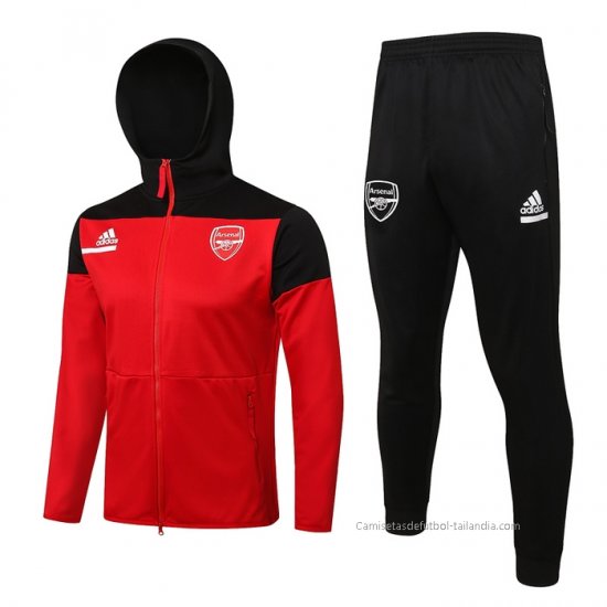 Chandal con Capucha del Arsenal 2021-2022 Rojo - Haga un click en la imagen para cerrar