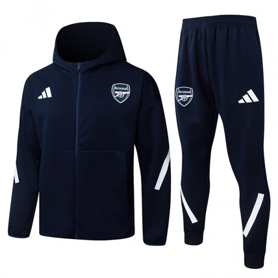 Chandal con Capucha del Arsenal 2025-2026 Negro - Haga un click en la imagen para cerrar