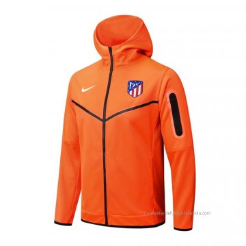 Chandal con Capucha del Atletico Madrid 2022-2023 Naranja