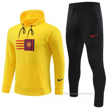Chandal con Capucha del Barcelona Nino 2023 Amarillo Chandal con Capucha del Barcelona Nino 2023 Amarillo