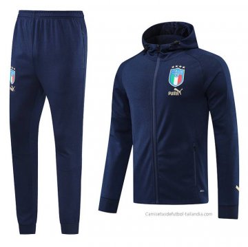 Chandal con Capucha del Italia 2022-2023 Azul