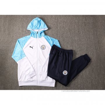 Chandal con Capucha del Manchester City 2021 Blanco