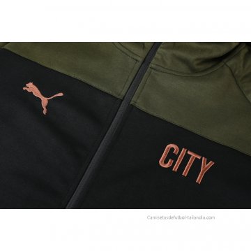 Chandal con Capucha del Manchester City 2021-2022 Verde