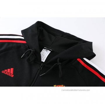 Chandal con Capucha del Manchester United 2022-2023 Negro