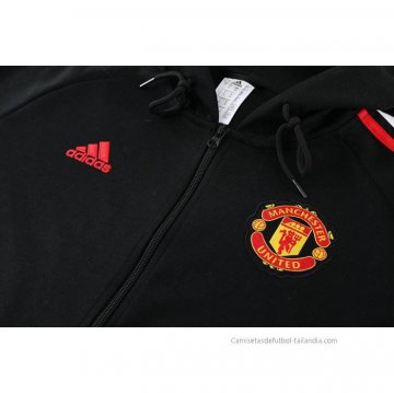 Chandal con Capucha del Manchester United 2022-2023 Negro