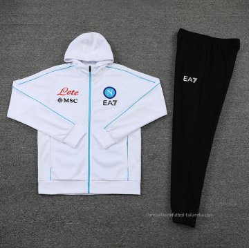 Chandal con Capucha del Napoli 2022-2023 Blanco