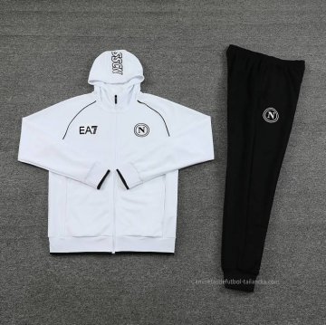 Chandal con Capucha del Napoli 2023-2024 Blanco