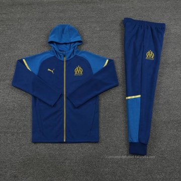 Chandal con Capucha del Olympique Marsella 2023-2024 Azul