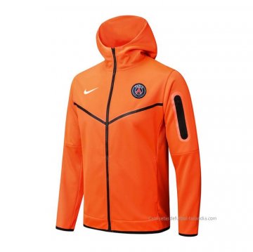 Chandal con Capucha del Paris Saint-Germain 2022-2023 Naranja