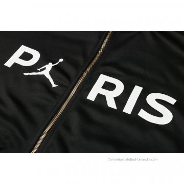 Chandal con Capucha del Paris Saint-Germain Jordan 2021-2022 Negro