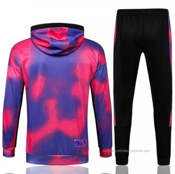 Chandal con Capucha del Paris Saint-Germain Nino 2021-2022 Purpura