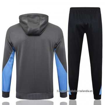 Chandal con Capucha del Tottenham Hotspur 2024-2025 Gris
