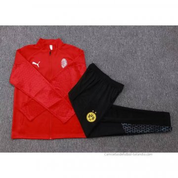 Chandal de Chaqueta del AC Milan 2023-2024 Rojo