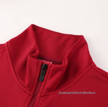 Chandal de Chaqueta del AC Milan 2024-2025 Rojo Gris