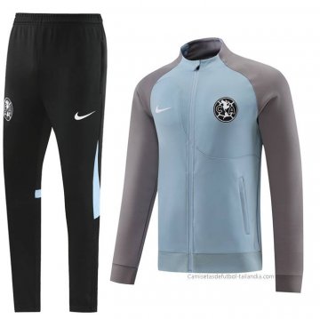 Chandal de Chaqueta del America 2022-2023 Azul y Gris
