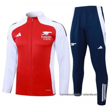 Chandal de Chaqueta del Arsenal 2024-2025 Rojo Chandal de Chaqueta del Arsenal 2024-2025 Rojo
