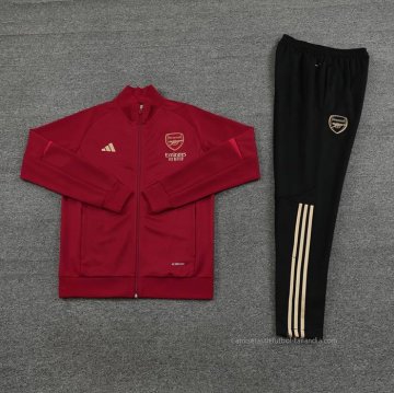 Chandal de Chaqueta del Arsenal 2023-2024 Rojo Oscuro