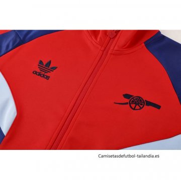 Chandal de Chaqueta del Arsenal 2024-2025 Rojo Azul