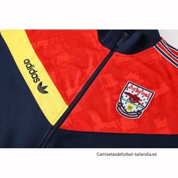 Chandal de Chaqueta del Arsenal 2025-2026 Azul Rojo