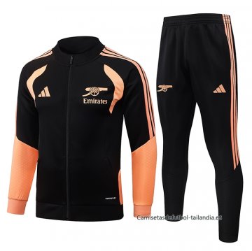 Chandal de Chaqueta del Arsenal Nino 2026-2027 Negro Naranja Chandal de Chaqueta del Arsenal Nino 2026-2027 Negro Naranja