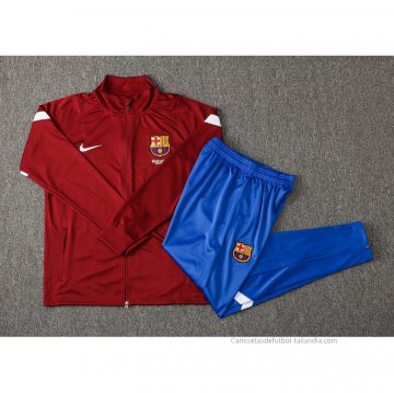 Chandal de Chaqueta del Barcelona 2021-2022 Rojo