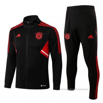 Chandal de Chaqueta del Bayern Munich 2022-2023 Negro Chandal de Chaqueta del Bayern Munich 2022-2023 Negro