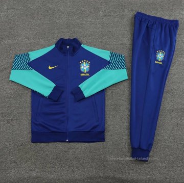 Chandal de Chaqueta del Brasil 2023-2024 Azul