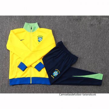 Chandal de Chaqueta del Brasil Nino 2025-2026 Amarillo