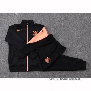 Chandal de Chaqueta del Corinthians 2025-2026 Negro Naranja
