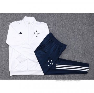 Chandal de Chaqueta del Cruzeiro 2023-2024 Blanco