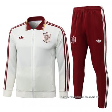 Chandal de Chaqueta del Espana Nino 2026-2027 Crema Chandal de Chaqueta del Espana Nino 2026-2027 Crema