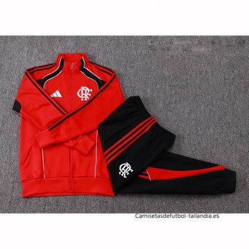 Chandal de Chaqueta del Flamengo 2025-2026 Rojo Negro