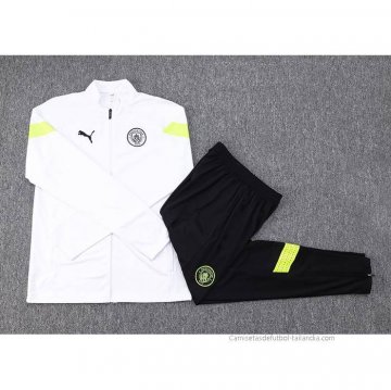 Chandal de Chaqueta del Manchester City 2022-2023 Blanco