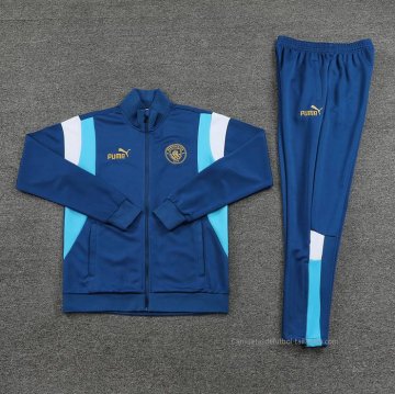 Chandal de Chaqueta del Manchester City 2023-2024 Azul