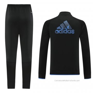 Chandal de Chaqueta del Manchester United 2021-2022 Negro y Azul