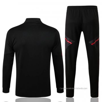 Chandal de Chaqueta del Manchester United 2022-2023 Negro y Rojo