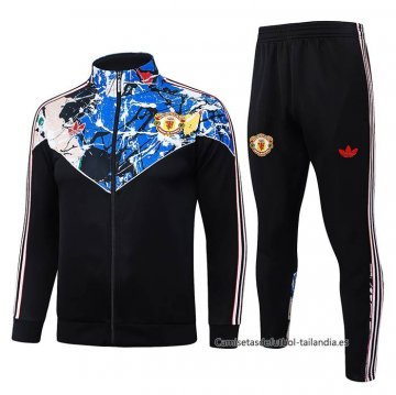Chandal de Chaqueta del Manchester United Nino 2026-2027 Negro