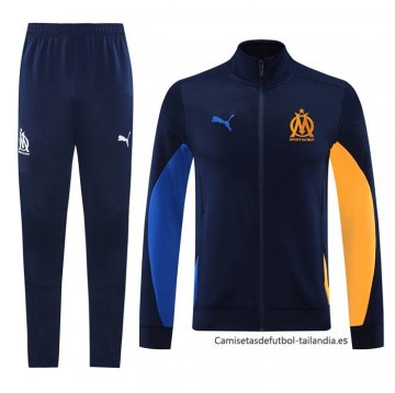 Chandal de Chaqueta del Olympique Marsella 2024-2025 Azul Chandal de Chaqueta del Olympique Marsella 2024-2025 Azul
