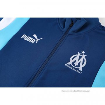 Chandal de Chaqueta del Olympique Marsella Nino 2023-2024 Azul