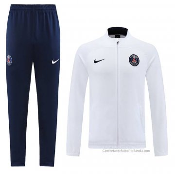 Chandal de Chaqueta del Paris Saint-Germain 2022-2023 Blanco Chandal de Chaqueta del Paris Saint-Germain 2022-2023 Blanco