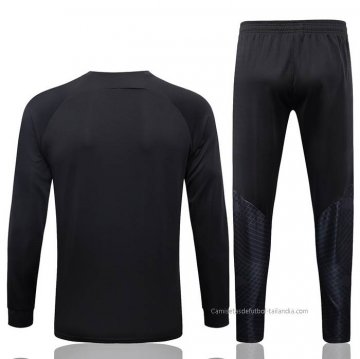 Chandal de Chaqueta del Paris Saint-Germain Jordan Nino 2023-2024 Negro