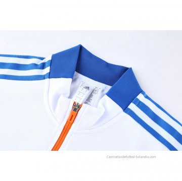 Chandal de Chaqueta del Real Madrid Nino 2021-2022 Blanco