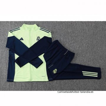 Chandal de Chaqueta del Real Madrid Nino 2025-2026 Verde