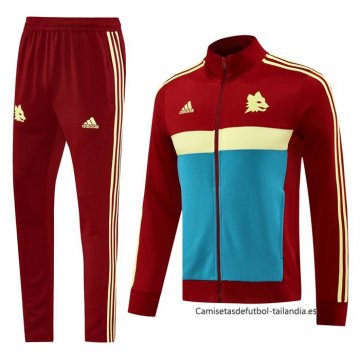 Chandal de Chaqueta del Roma 2024-2025 Rojo Azul